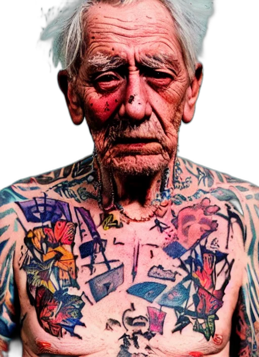 face, animal, photorealistic, cyberpunk transparent PNG cut-out