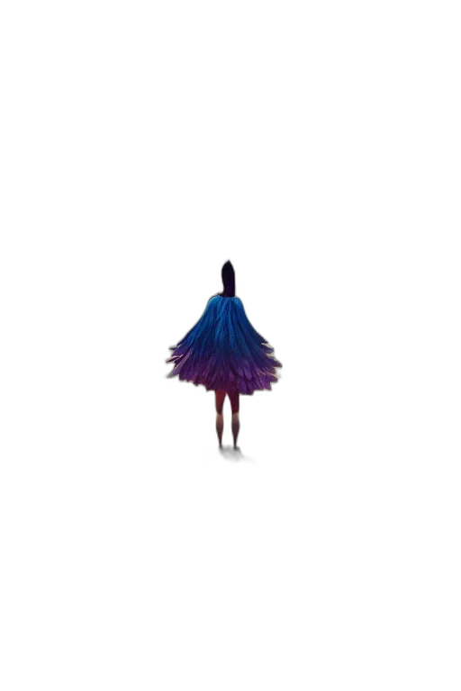 dress, hair, umbrella, creature transparent PNG cut-out