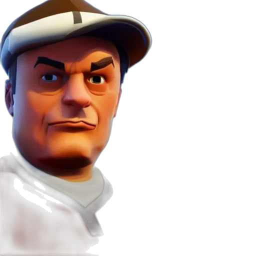 face, staff, hat, 3d render transparent PNG cut-out