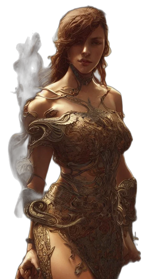 dress, jewelry, dragon, face transparent PNG cut-out