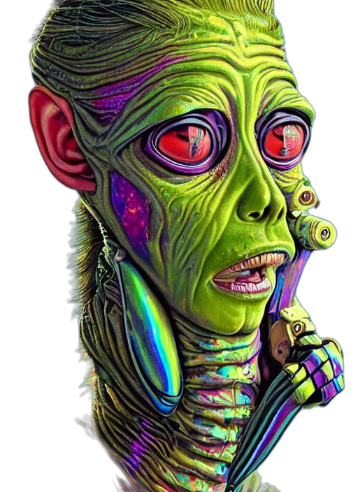 creature, mask, face, staff transparent PNG cut-out