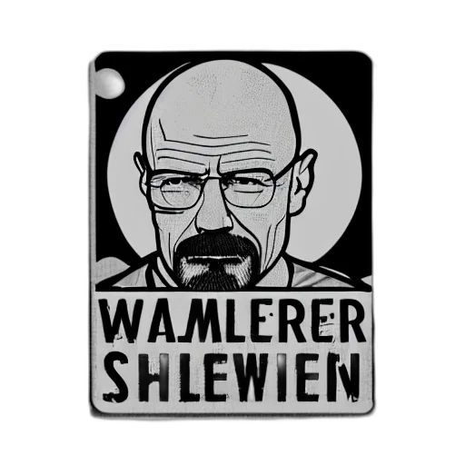 comic book art, cartoon, walter, white transparent PNG cut-out