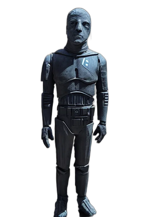 robot, staff, mask, concept art transparent PNG cut-out