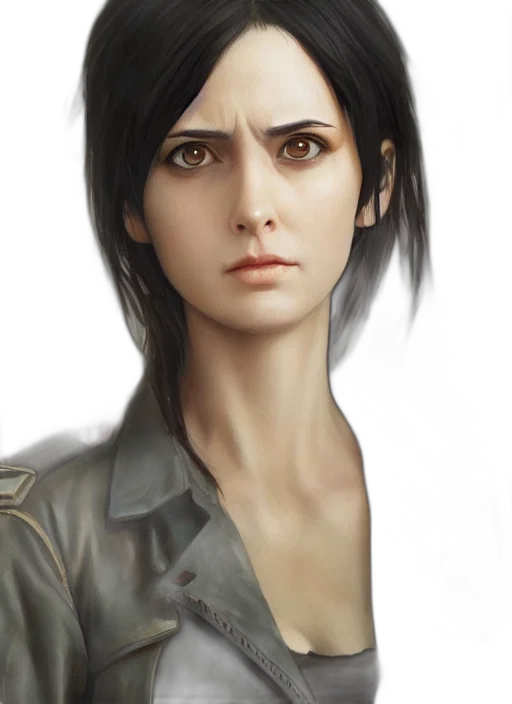 face, staff, jacket, photorealistic transparent PNG cut-out