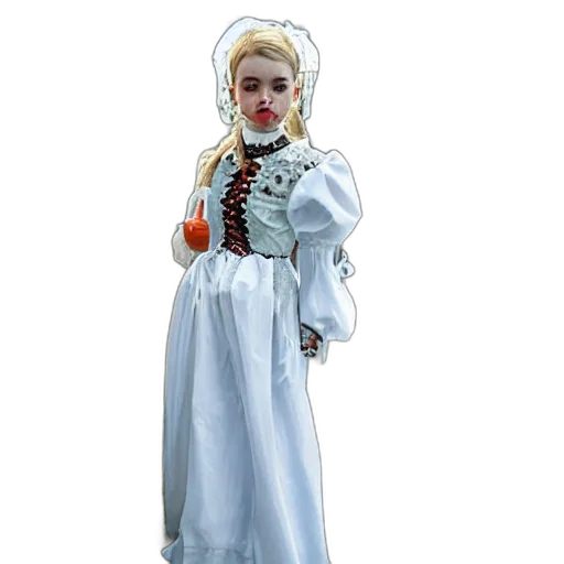 dress, staff, concept art, 3d render transparent PNG cut-out