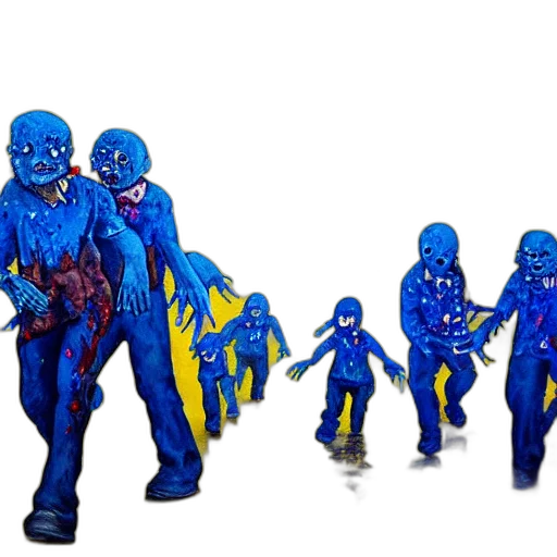 concept art, 3d render, outer space, blue transparent PNG cut-out