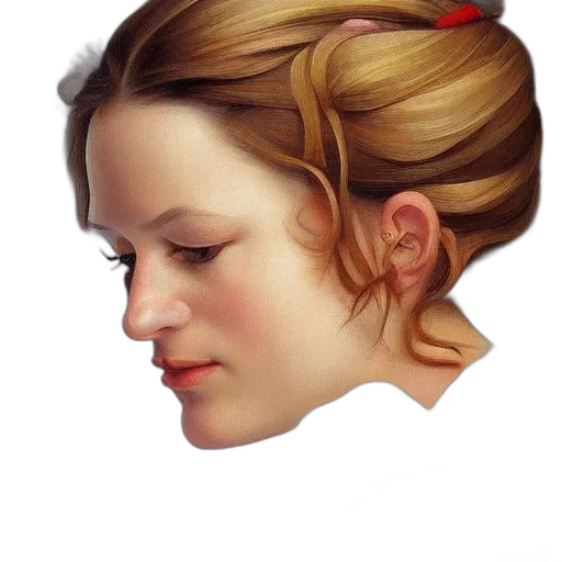 face, crown, hair, mask transparent PNG cut-out