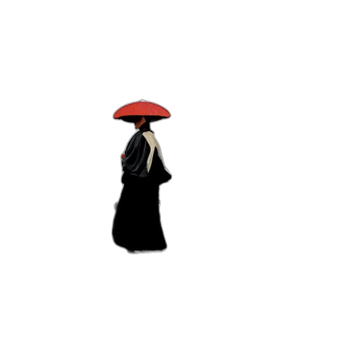 umbrella, hat, staff, dress transparent PNG cut-out