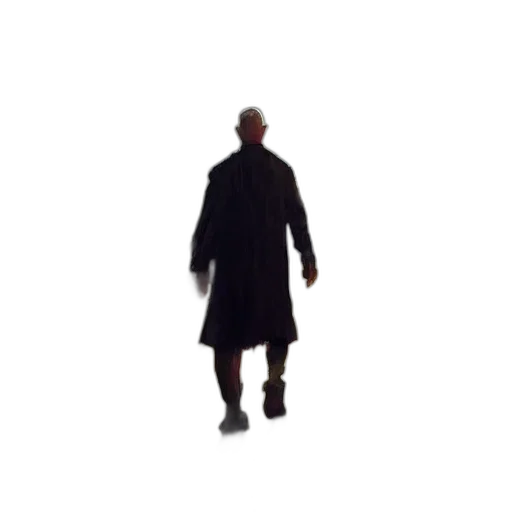 jacket, staff, hat, creature transparent PNG cut-out