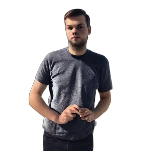 staff, jacket, face, creature transparent PNG cut-out