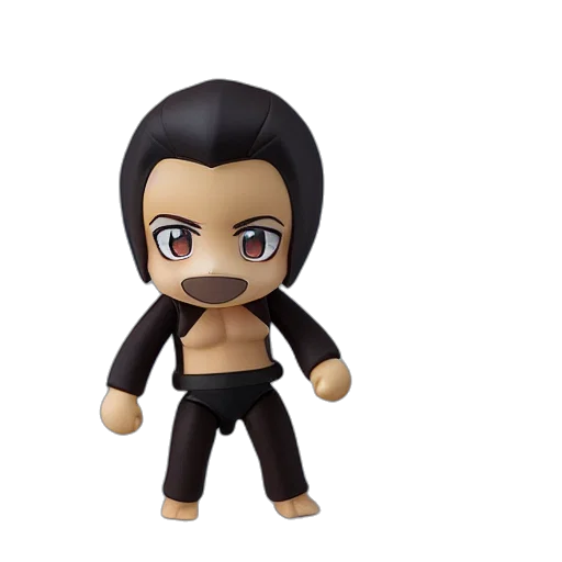 3d render, king, kong, nendoroid transparent PNG cut-out