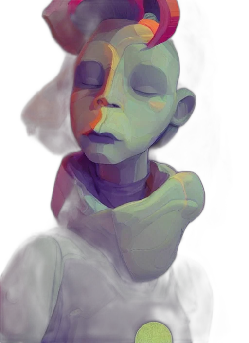 mask, face, robot, creature transparent PNG cut-out