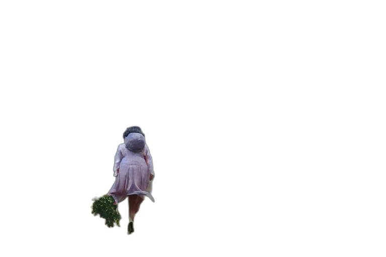 tree, creature, dress, hat transparent PNG cut-out