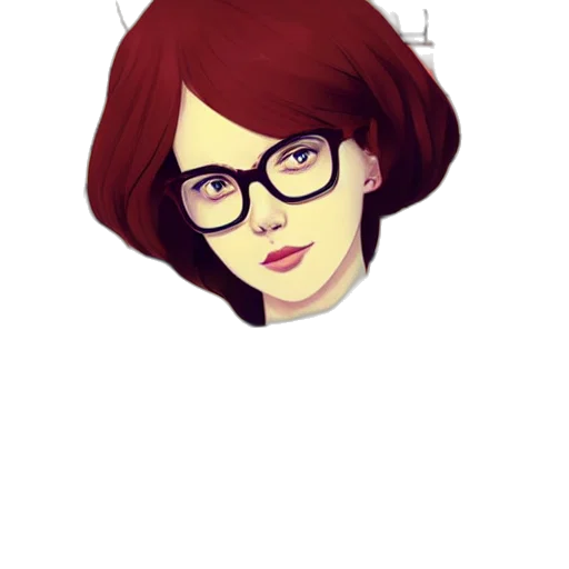 face, pixel art, cartoon, anime transparent PNG cut-out