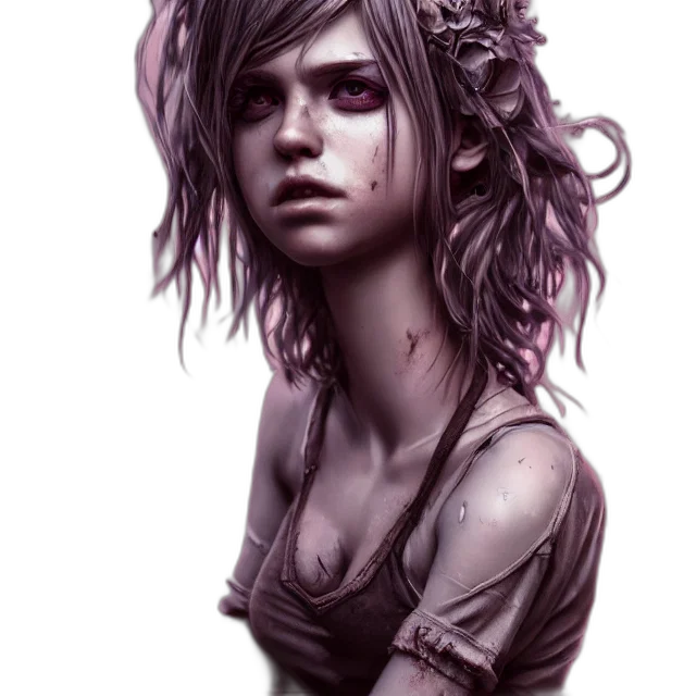 face, crown, hair, creature transparent PNG cut-out