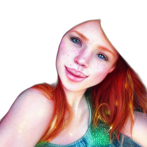 face, hair, dragon, creature transparent PNG cut-out