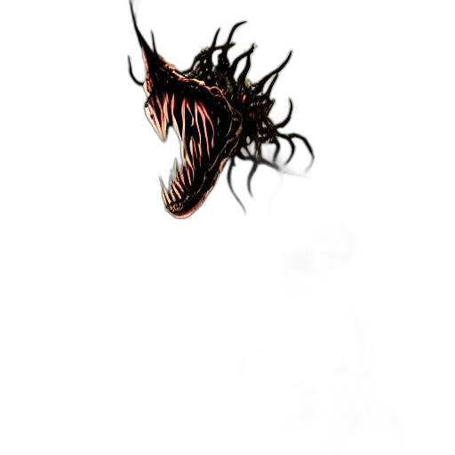 creature, dragon, hair, mask transparent PNG cut-out