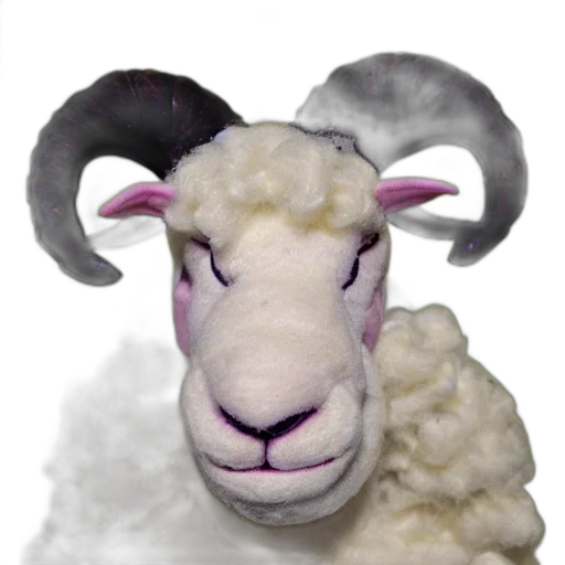 animal, 3d render, photorealistic, portrait transparent PNG cut-out