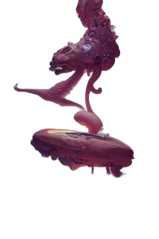 creature, dragon, animal, staff transparent PNG cut-out