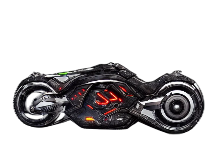 weapon, car, concept art, 3d render transparent PNG cut-out