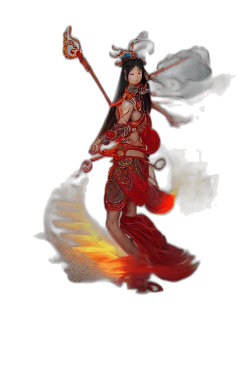 dragon, staff, sword, weapon transparent PNG cut-out