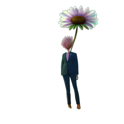 flower, staff, umbrella, hat transparent PNG cut-out