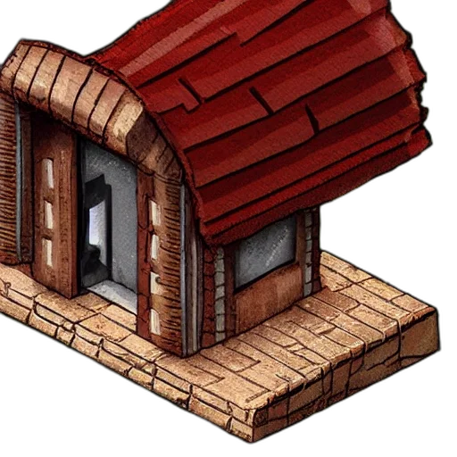 building, furniture, 3d render, concept art transparent PNG cut-out