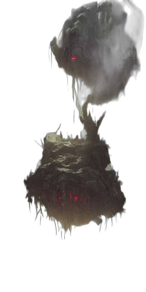 creature, crown, mask, tree transparent PNG cut-out