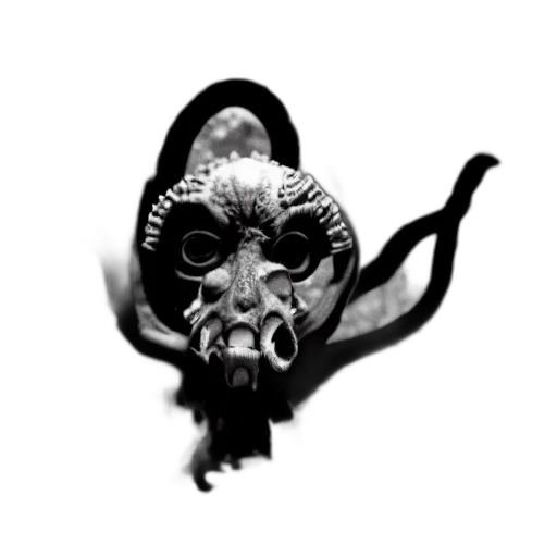mask, creature, crown, face transparent PNG cut-out