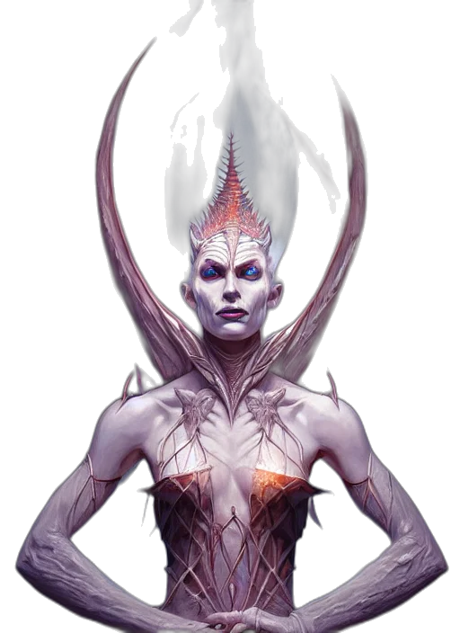 creature, crown, staff, concept art transparent PNG cut-out
