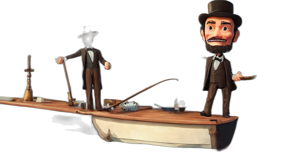 staff, concept art, 3d render, cartoon transparent PNG cut-out