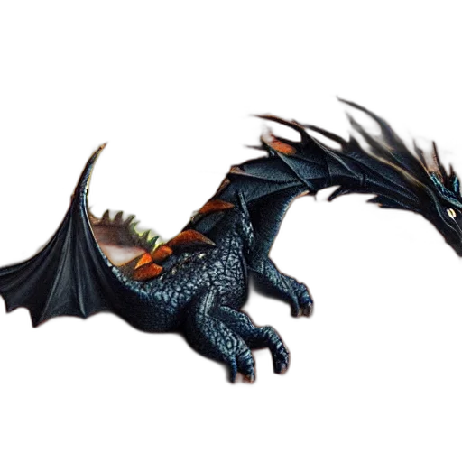 dragon, animal, creature, staff transparent PNG cut-out