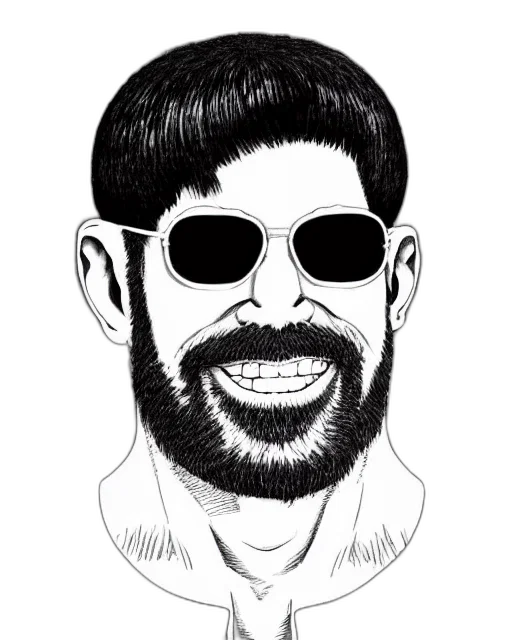 face, jacket, cartoon, pencil sketch transparent PNG cut-out
