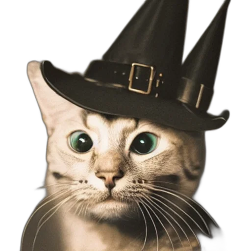 hat, staff, animal, creature transparent PNG cut-out