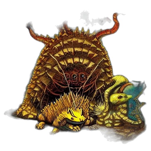 dragon, creature, animal, crown transparent PNG cut-out