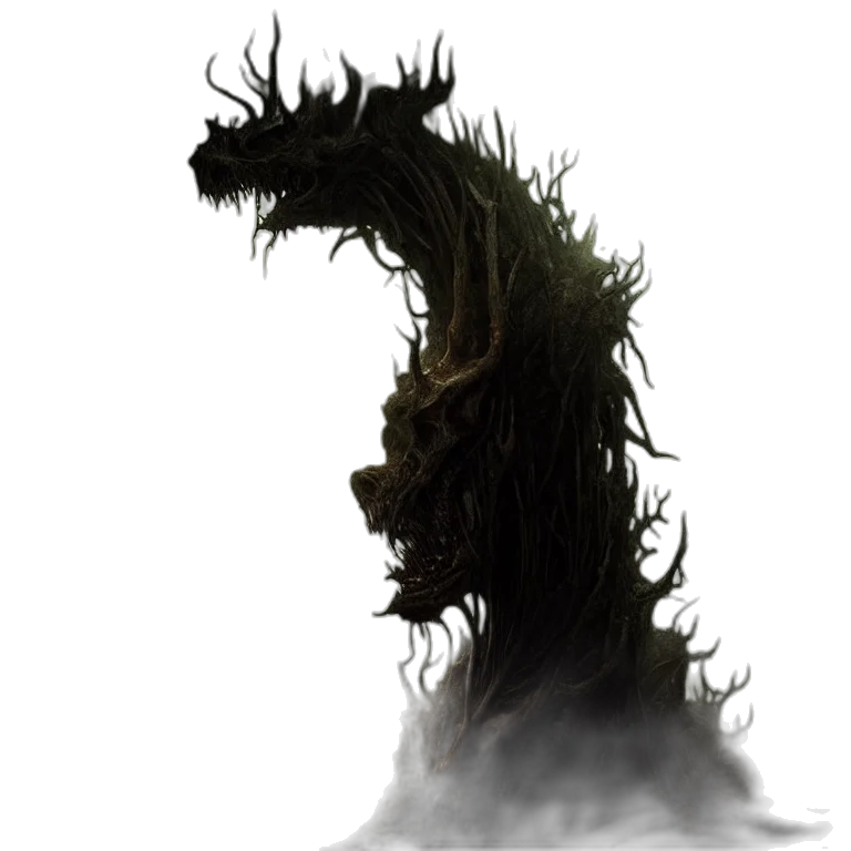 creature, dragon, hair, mask transparent PNG cut-out