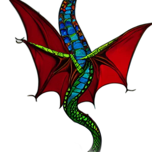 dragon, staff, creature, animal transparent PNG cut-out