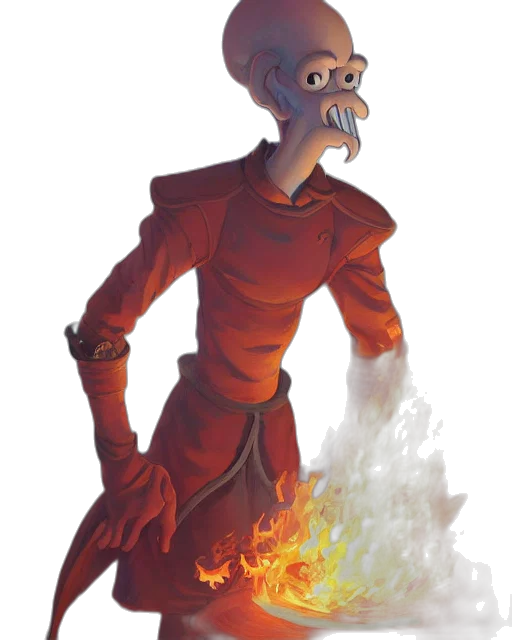 staff, robot, mask, creature transparent PNG cut-out