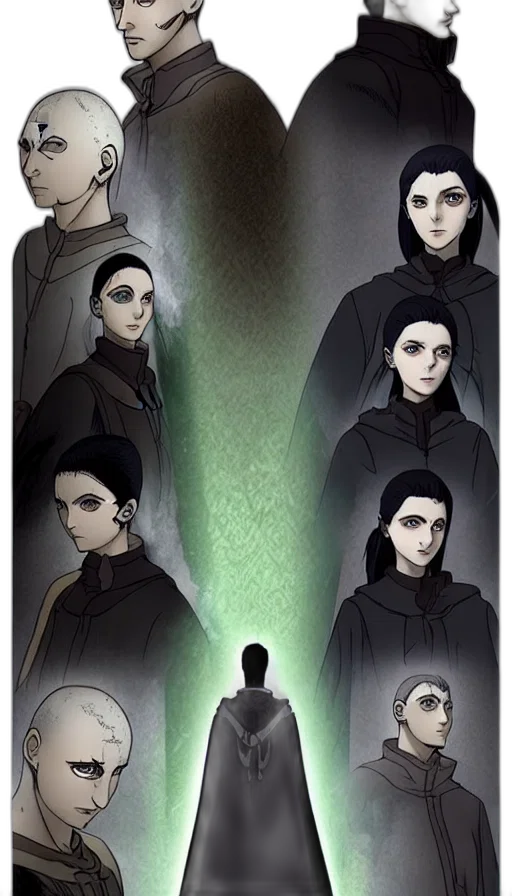 mask, staff, concept art, comic book art transparent PNG cut-out
