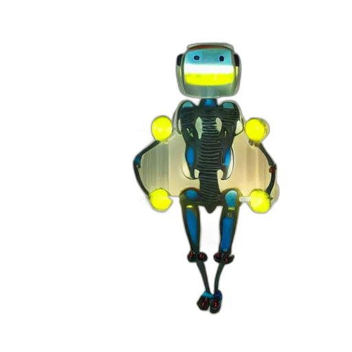 robot, staff, creature, jacket transparent PNG cut-out