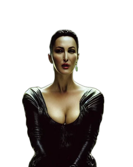 dress, jewelry, face, robot transparent PNG cut-out
