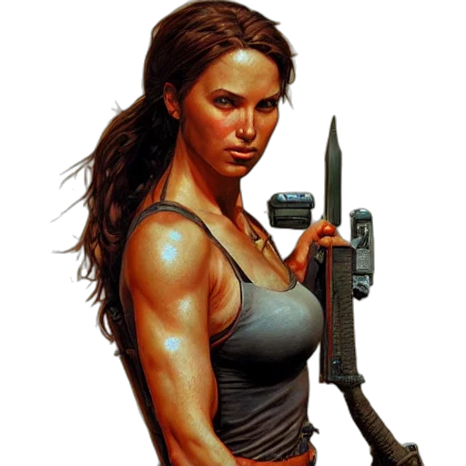 weapon, comic book art, concept art, pixel art transparent PNG cut-out