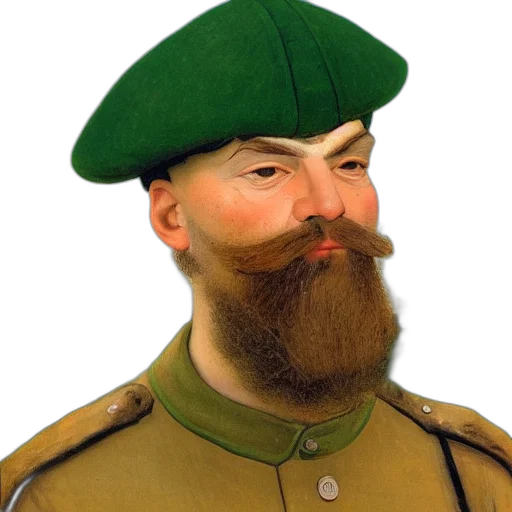 face, hat, staff, mask transparent PNG cut-out