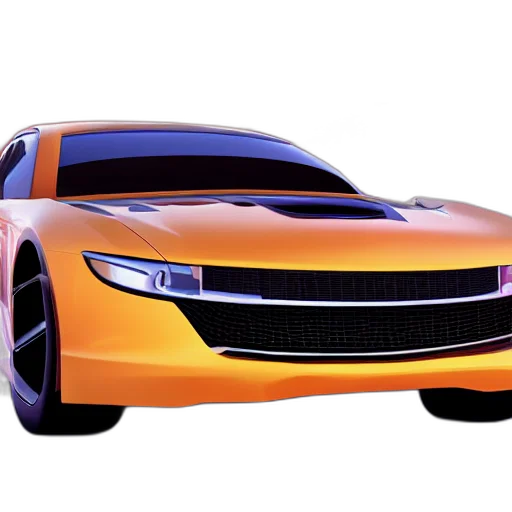 car, 3d render, photorealistic, concept art transparent PNG cut-out