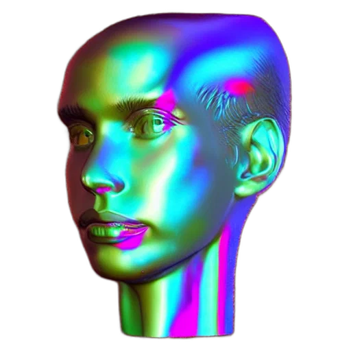 face, mask, robot, creature transparent PNG cut-out