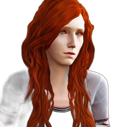 face, hair, photorealistic, fantasy art transparent PNG cut-out
