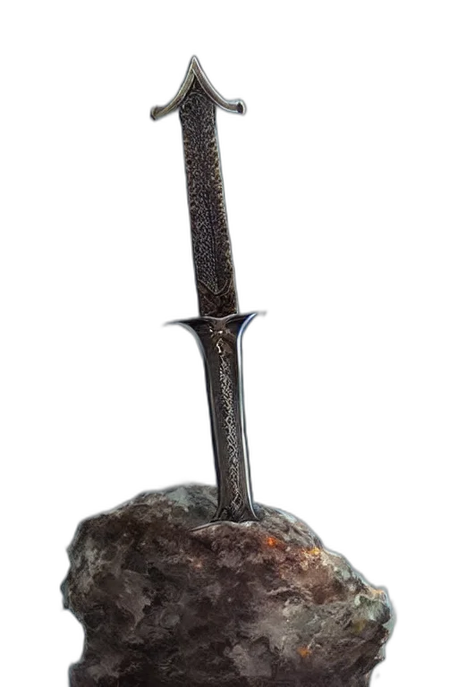 sword, staff, weapon, crown transparent PNG cut-out