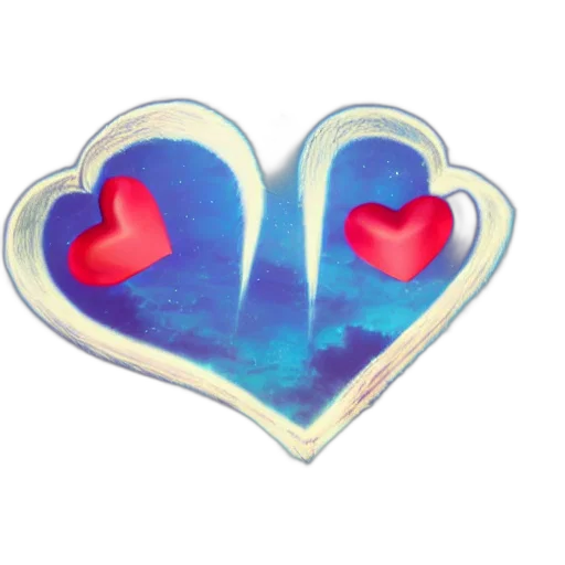 jewelry, 3d render, vaporwave, blue transparent PNG cut-out