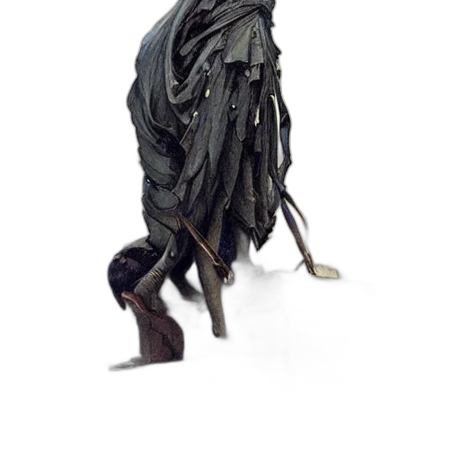 jacket, dress, mask, staff transparent PNG cut-out