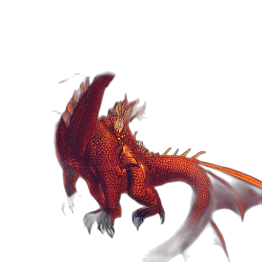 dragon, creature, animal, staff transparent PNG cut-out